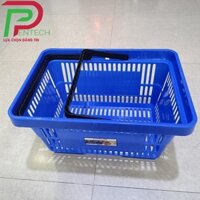 Giỏ siêu thị quai nhựa,giỏ xách siêu thị VINATECH dài 43cm x rộng 30cm x cao 23cm