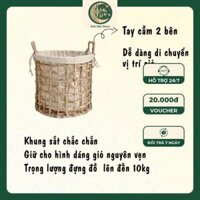 Giỏ sọt trồng cây đựng đồ chất liệu lục bình ( bèo tây)| Ánh Mộc Decor