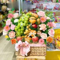 Giỏ Trái Cây Chà Là, Nho Sữa Hoa Tươi - Món Quà Độc Đáo Tặng Sự Kiện Quan Trọng