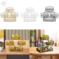 Giỏ Trái Cây Nhiều Lớp Dung Tích Lớn Đa Năng Giá Đỡ Bát Trái Cây Lưới Sắt Để Bảo Quản Hành Khoai Tây Bánh Mì Bát Ăn