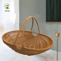 Giỏ trái cây SHENJINJIN Hoa di động bằng nhựa