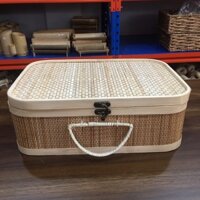 Giỏ Tre Picnic, Chụp Ảnh/ Vali Tre Đựng Đồ/ Hộp Đựng Quà Tặng - Bamboo Picnic Basket