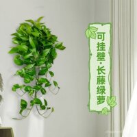Giỏ treo cây xanh nhân tạo mới, lá cây, hoa giả, trang trí cây nhện, dây leo treo tường, dây leo nhựa treo