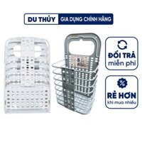 Giỏ treo đồ đa năng Việt Nhật 28x17x47 cm nhựa ABS thiết kế thông minh gấp gọn treo tường tiện dụng tiết kiệm diện tích