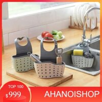 Giỏ treo đựng giẻ rửa bát treo vòi nước đa năng tiện dụng 2 lớp 1 ngăn 2 ngăn