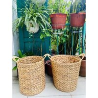 Giỏ tròn đựng đồ có tay cầm,tròn trụ,giỏ lục bình đựng đồ dơ,sọt rác,chậu cây,sọt nhựa,giỏ mây,cói,đựng đồ chơi trẻ em