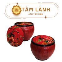 Giỏ ủ ấm tích Bát Tràng, giỏ ủ chè, giỏ ủ ấm tích, giỏ ủ ấm trà, giỏ ủ trà giữ nhiệt, giỏ ủ ấm