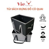 Giỏ Vải Đựng Đồ Đa Năng - Túi Vải Có Quai Xách Đồ Tiện Lợi, Gọn Gàng