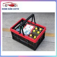 GIỎ XÁCH LÀN gấp gọn CÓ TAY XÁCH để cốp xe hơi ô tô đựng đồ đa năng tiện dụng, giỏ xách tay gọn gàng  chịu lực cực lớn