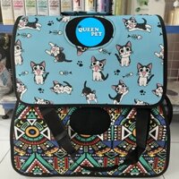 Giỏ xách túi vận chuyển chó mèo có dây đeo hàng loại 1 - nhiều size