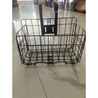 Giỏ xe đạp chất liệu thép sơn chống gỉ gấp gọn chắc chắn, tiện lợi, dễ lắp đặt