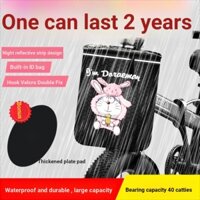 △♣Giỏ Xe Đạp Có Thể Gập Lại Xe Điện Khung Trước Xe Đạp Giỏ Treo Xe Đạp Giỏ Giỏ Vải Chống Thấm Nước Trước Đa Năng Fron