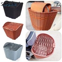 Giỏ xe đạp điện SNSUH, Khăn lau xe đạp chống nước bằng nhựa, 2 kiểu chống mưa 3 màu Xe tay ga Lưu trữ phía trước Phụ kiện đi xe đạp