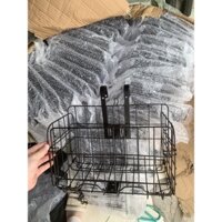 Giỏ xe đạp sắt gấp gọn được tiện lợi