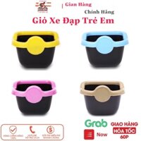 Giỏ xe đạp trẻ em nhiều màu sắc kèm ốc