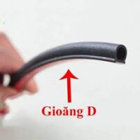 Gioăng cao su chữ D 14x10mm chống ồn cách nhiệt cuộn 10m