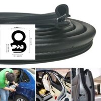 Gioăng cao su cửa oto, gioăng nguyên bản theo xe ô tô lõi thép cao su đen trendycar cao cấp loại 1 lỗ cho xe Sedan