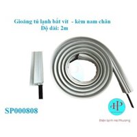 Gioăng tủ lạnh loại bắt vít kèm nam chân - Ron tủ lạnh loại bắt vít kèm nam chân - Dài 2m - F65