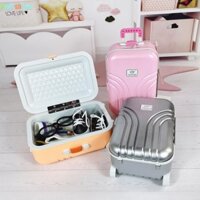 Giới HẠN HIỂN THỊ Thu Nhỏ Di Động Thân Mini Vintage Vali Búp Bê Phụ Kiện