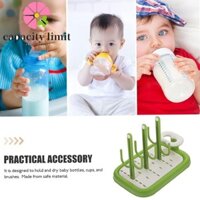 Giới HẠN NĂNG LƯỢNG Giá phơi bình sữa cho bé, Dụng cụ xả bình sữa màu trơn di động, Quà tặng Tiết kiệm không gian có thể tháo rời Kệ phơi khô bền bỉ Làm sạch chai