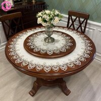 Giới HẠN PURE Khăn trải bàn cưới Vải ren hiện đại Trang trí tiệc sang trọng Vỏ bàn tròn