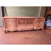 Giới Thiệu Tủ kệ nuy hoàng gia 2m37 gỗ hương đá,tủ bày đồ kê tivi cao cấp