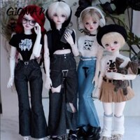 GIONAR Quần áo liền quần, Quần áo búp bê mặc thường ngày thời trang, Phụ kiện DIY Quần công chúa Mini dễ thương cho búp bê 1 / 4 BJD 45cm