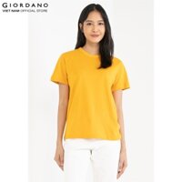 GIORDANO Áo Thun Ngắn Tay Cổ Tròn Nữ 05322246