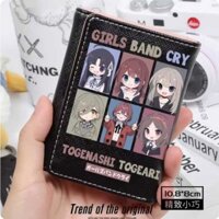 Girl Band Anime Cry Thời Trang PU Wallet Thẻ Coin Dây Đeo Túi Tiền Cosplay Quà Tặng B1525