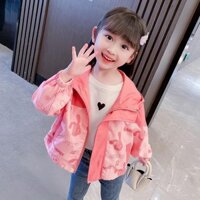 Girls' Casual Loose Sweet Thin Windproof Jacket