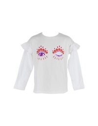 Girl's Iconic Eye Ruffle T-Shirt (Big Kids)