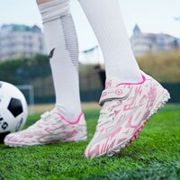 Girls TF Nóng Nails Giày bóng đá Bóng đá Học sinh tiểu học Học sinh trẻ em nam Long Nails Big Children Lawn Lawn cạnh tr