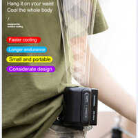 Giữ mát mọi nơi với quạt thắt lưng Mini có thể sạc lại USB này để làm việc ngoài trời