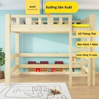 Giường 1 tầng, giường gỗ thông tự nhiên không mối mọt dài 2m