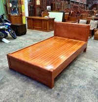Giường 1m2 gỗ xoan đào lá GN152