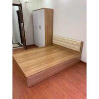 Giường 1m6 x2m kèm đệm và tủ 1m2 x2m