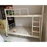 Giường 2 tầng bằng sắt hộp vuông, kích thước 1m4 x 1m6 dài 2m