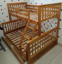 Giường 2 tầng giá rẻ gỗ thông GT11