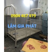 Giường 2 tầng  - giường sắt mẫu rộng 1m2 kem giá rẻ cho mọi nhà