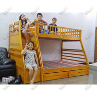 Giường 2 Tầng Gỗ Tự Nhiên Bella Esprit 192 Vàng