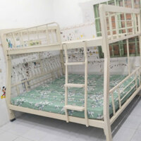 Giường 2 tầng sắt hộp cao cấp trên 1m6 dưới 1m8 dài 2m - giường ngủ 2 tầng cho người lớn và bé.