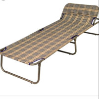 Giường bạt (ghế bố) - Giường xếp KÈM GỐI NGỦ CAO CẤP