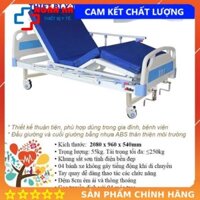 Giường bệnh nhân 2 tay quay có bô chính hãnh, bảo hành 1 năm, tặng thêm chậu gội đầu.