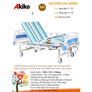 Giường bệnh nhân 3 tay quay Akiko A83