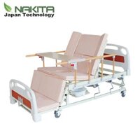 Giường bệnh nhân 3 tay quay có bô vệ sinh NAKITA NKM-B05
