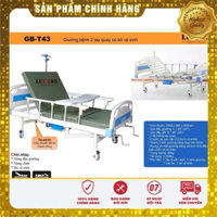 Giường bệnh nhân 3 tay quay có bô vệ sinh Lucass GB-C43