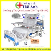 GIƯỜNG BỆNH NHÂN ĐA CHỨC NĂNG 4 TAY QUAY LUCASS GB-T41 (GB-8A)