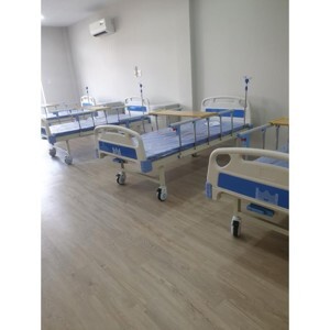 Giường bệnh nhân inox 2 tay quay
