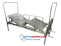 GIƯỜNG BỆNH NHÂN INOX 2 TAY QUAY