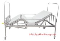 Giường bệnh nhân inox 2 tay quay